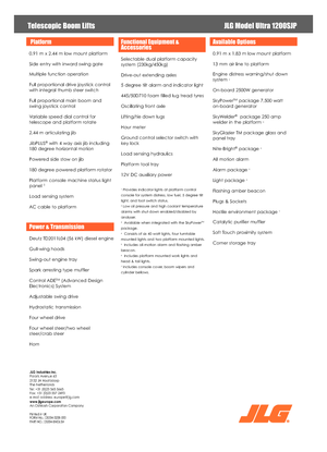 Колесни телескопични подемници JLG 1200SJP