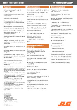 Колесни телескопични подемници JLG 1200SJP