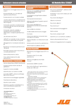 Колесни повдигачи с подвижна стрела JLG 1250AJP