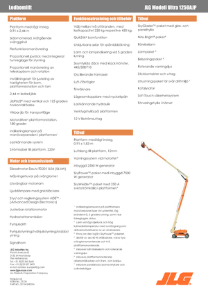 Колесни повдигачи с подвижна стрела JLG 1250AJP