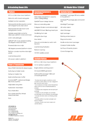 Колесни повдигачи с подвижна стрела JLG 1250AJP