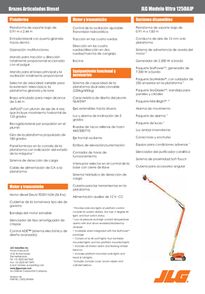 Колесни повдигачи с подвижна стрела JLG 1250AJP