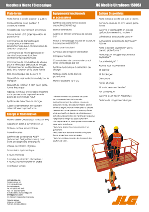 Колесни телескопични подемници JLG 1500SJ