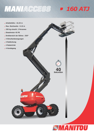 Колесни повдигачи с подвижна стрела Manitou 160 ATJ RC