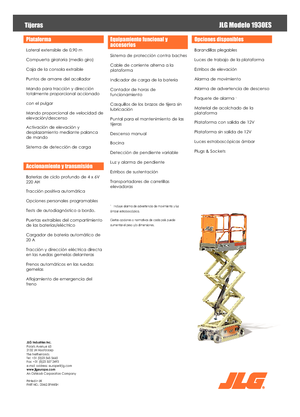 Колесни ножични автовишки JLG 1930ES