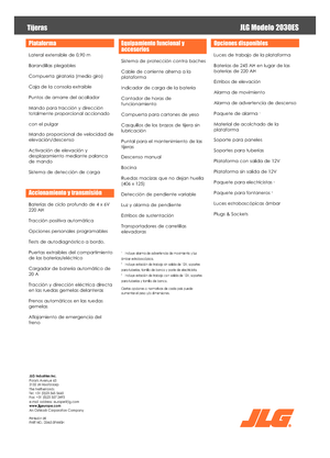 Колесни ножични автовишки JLG 2030 ES