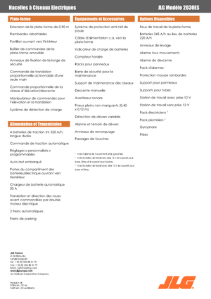 Колесни ножични автовишки JLG 2030 ES