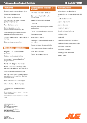 Колесни ножични автовишки JLG 2030 ES