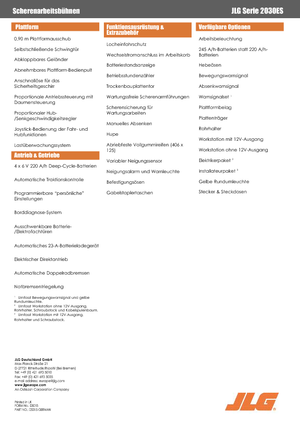 Колесни ножични автовишки JLG 2030 ES