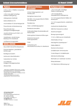 Колесни ножични автовишки JLG 2033 e 3