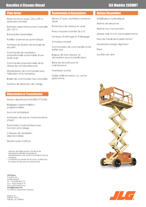 Колесни ножични автовишки JLG 260MRTA