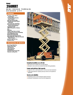 Колесни ножични автовишки JLG 260MRTA