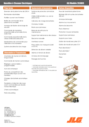 Колесни ножични автовишки JLG 2630 ES