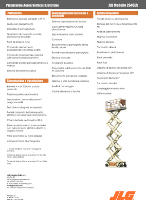 Колесни ножични автовишки JLG 2646ES