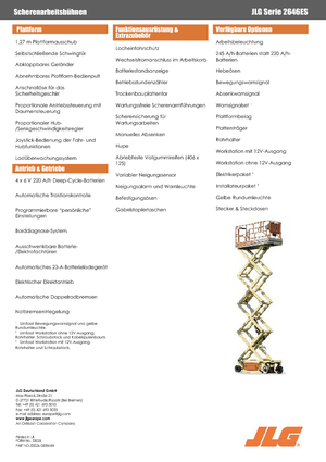 Колесни ножични автовишки JLG 2646ES