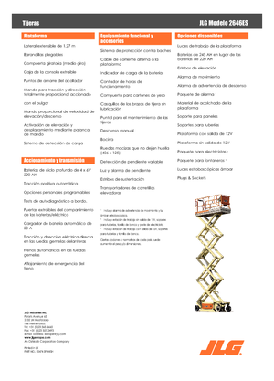 Колесни ножични автовишки JLG 2646ES