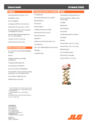 Колесни ножични автовишки JLG 3246ES