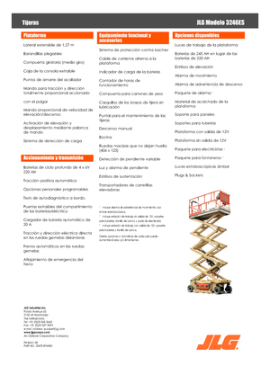 Колесни ножични автовишки JLG 3246ES