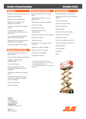 Колесни ножични автовишки JLG 3246ES