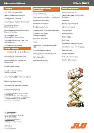 Колесни ножични автовишки JLG 3246ES