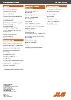 Колесни ножични автовишки JLG 3369LE