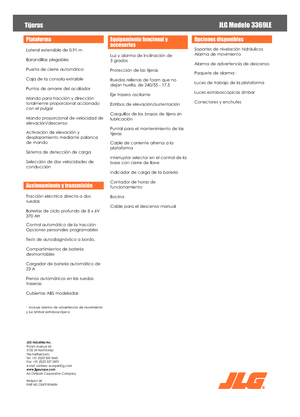 Колесни ножични автовишки JLG 3369LE