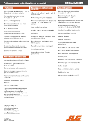 Колесни ножични автовишки JLG 3394RT