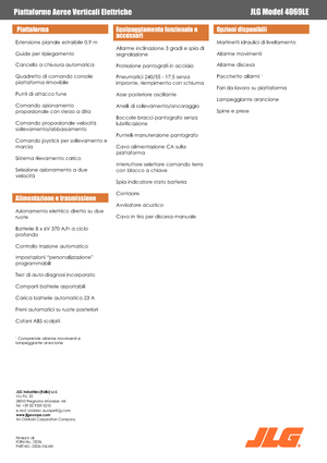 Колесни ножични автовишки JLG 4069LE