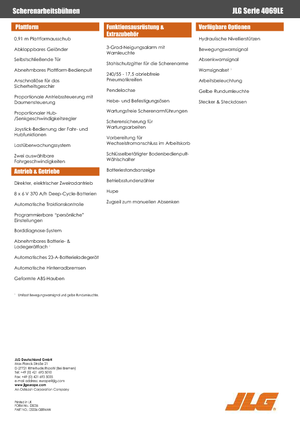 Колесни ножични автовишки JLG 4069LE