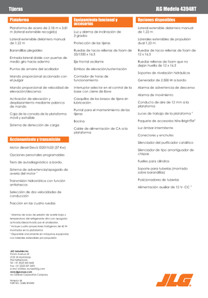 Колесни ножични автовишки JLG 4394RT