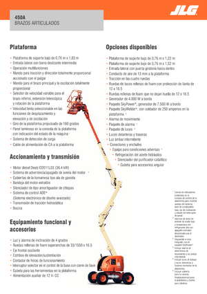 Колесни повдигачи с подвижна стрела JLG 450A Serie II