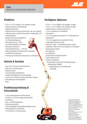 Колесни повдигачи с подвижна стрела JLG 450A Serie II
