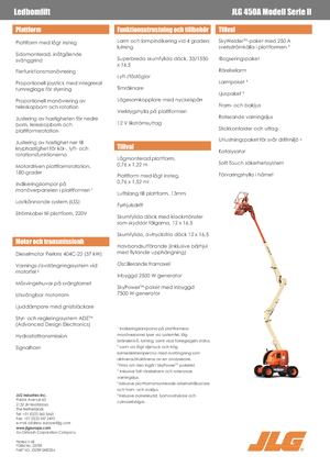 Колесни повдигачи с подвижна стрела JLG 450A Serie II