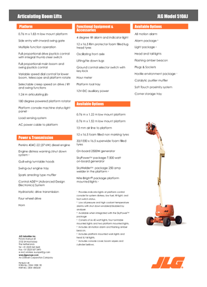 Колесни повдигачи с подвижна стрела JLG 510 AJ