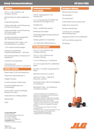 Колесни повдигачи с подвижна стрела JLG 510 AJ
