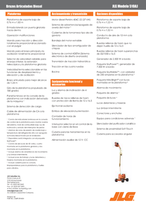 Колесни повдигачи с подвижна стрела JLG 510 AJ