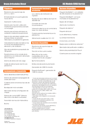 Колесни повдигачи с подвижна стрела JLG 600A