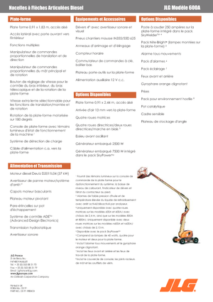 Колесни повдигачи с подвижна стрела JLG 600A