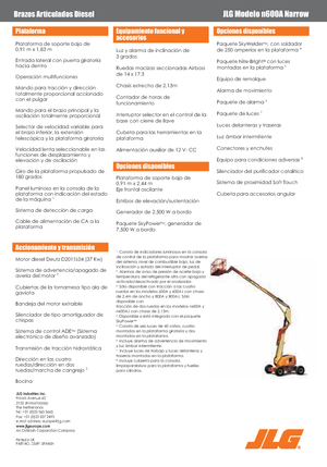 Колесни повдигачи с подвижна стрела JLG 600AN