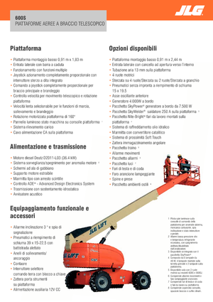 Колесни телескопични подемници JLG 600S