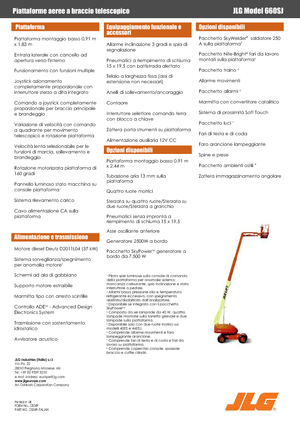 Колесни телескопични подемници JLG 660 SJ