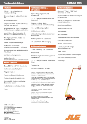 Колесни телескопични подемници JLG 660 SJ