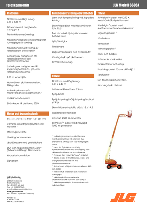 Колесни телескопични подемници JLG 660 SJ