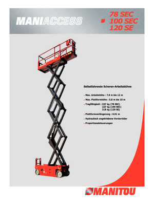Колесни ножични автовишки Manitou 100 SEC