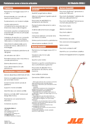 Колесни повдигачи с подвижна стрела JLG 800AJ