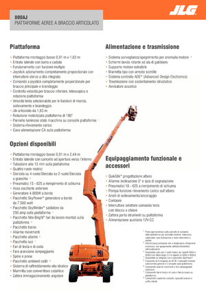 Колесни повдигачи с подвижна стрела JLG 800AJ