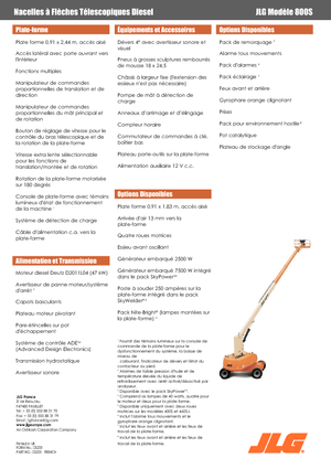 Колесни телескопични подемници JLG 800S