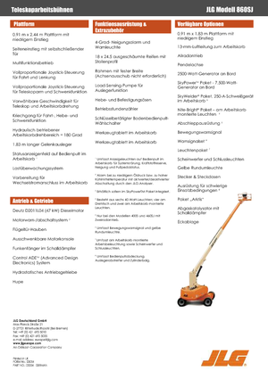 Колесни телескопични подемници JLG 860SJ