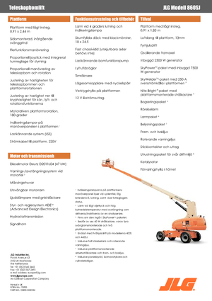 Колесни телескопични подемници JLG 860SJ