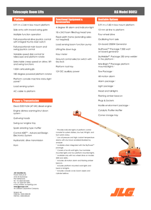 Колесни телескопични подемници JLG 860SJ